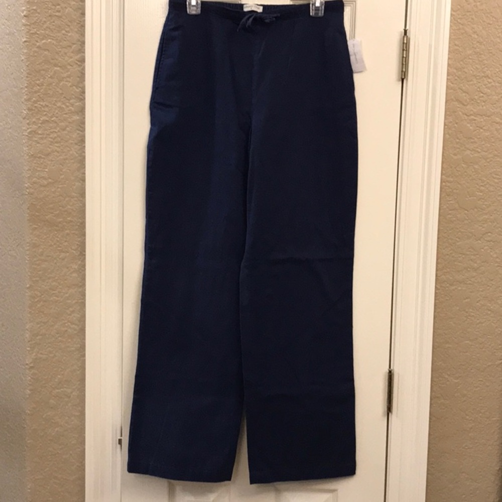 Cold Water Creek pull on pants NWT Navy Small